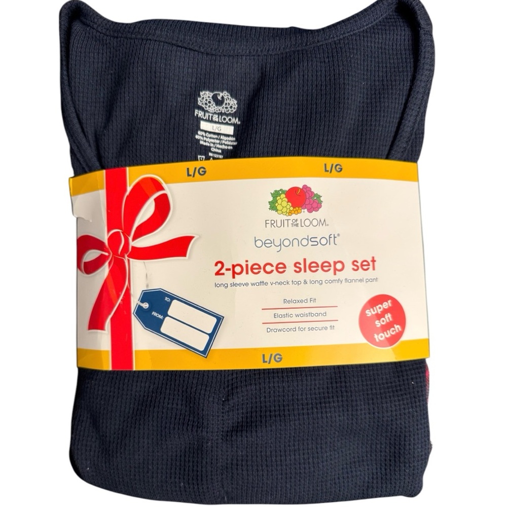 NWT Fruit of the Loom Women’s beyondsoft 2-piece Sleep Set - Size L - Picture 6 of 8